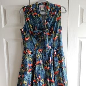 Heart of haute fox and forest dottie dress